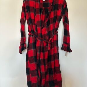 Stars Above Red and Black Checkered Robe